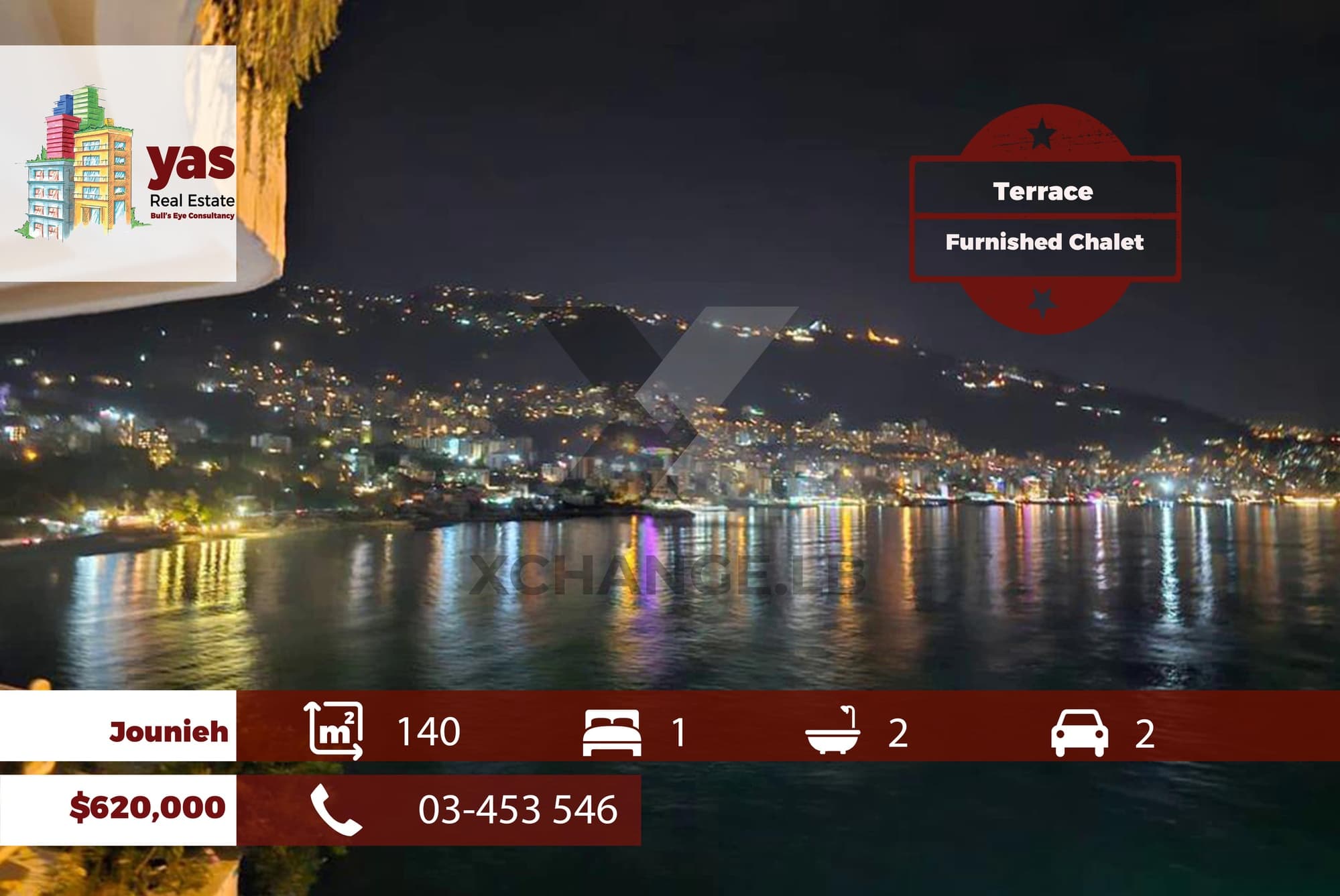 Jounieh 140m2 | Furnished Chalet | Terrace | Astonishing View | OH