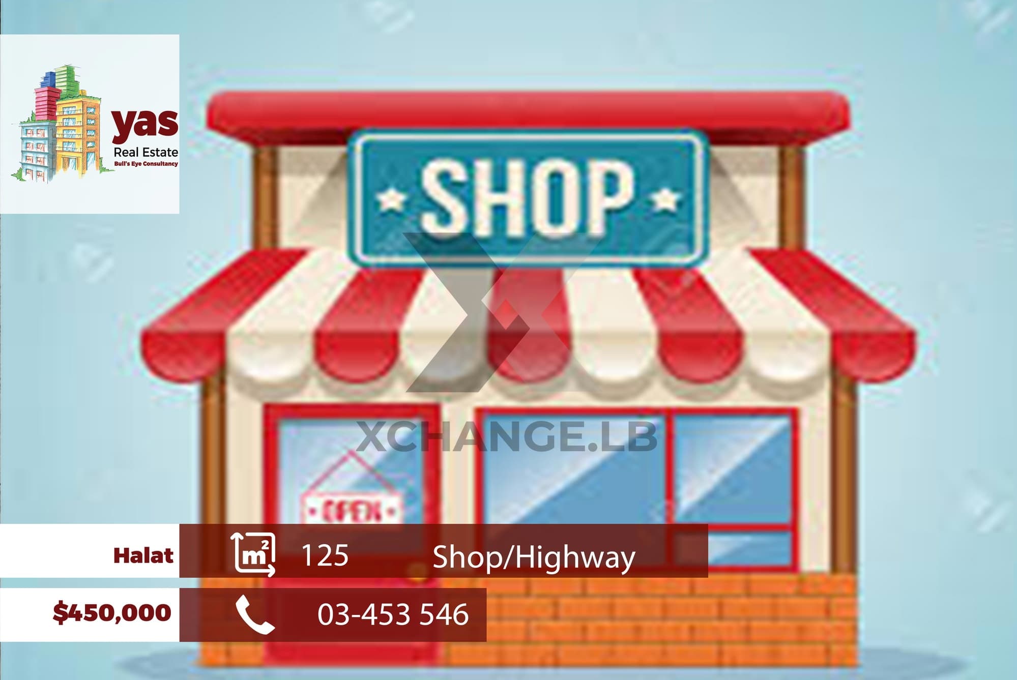 Halat 125m2 | Shop | Prime Location | High End | Prime Location | ABA
