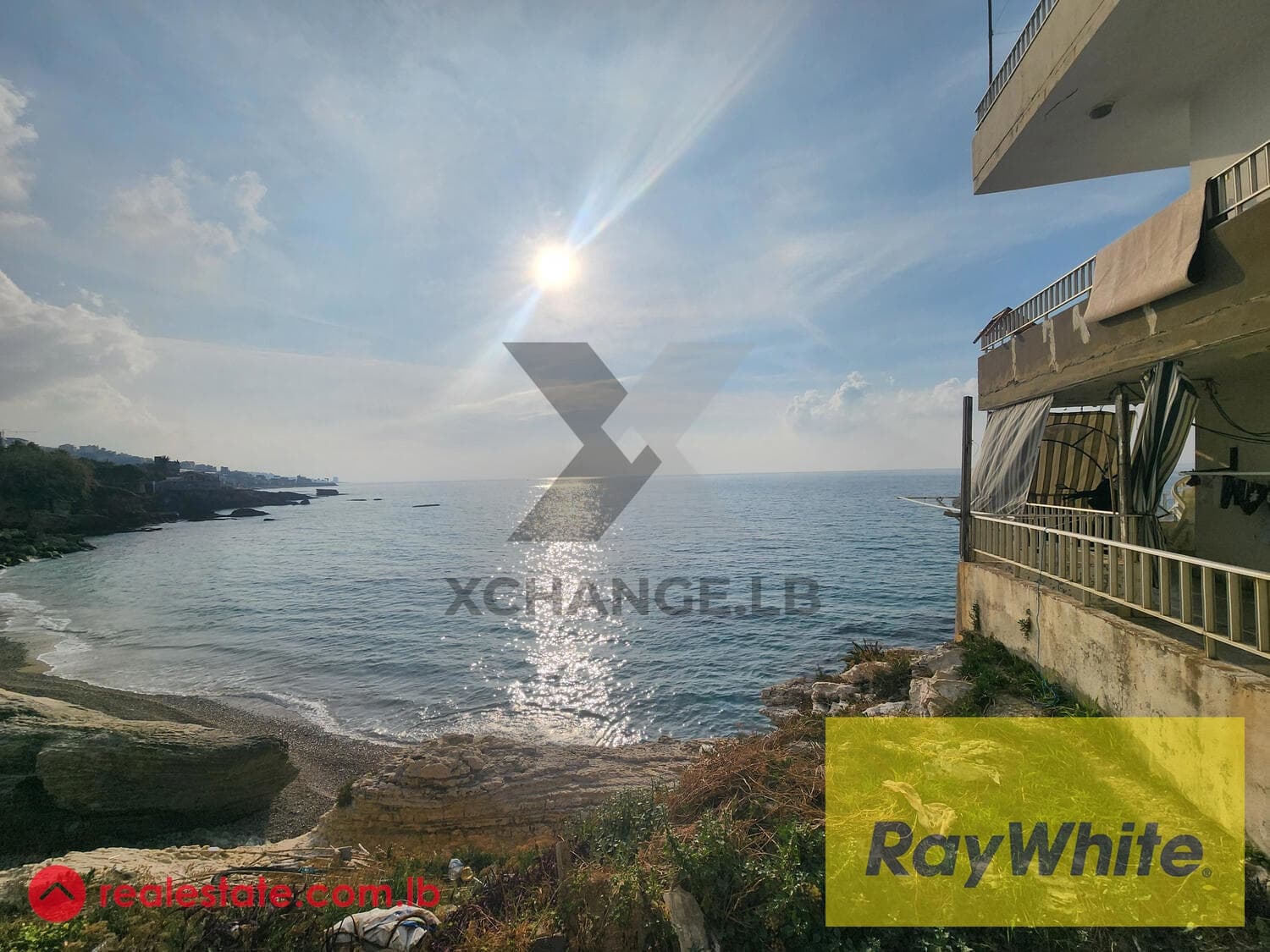 Land With Old Building That Needs Renovation For Sale Directly On The Beach In Halat – Jbeil