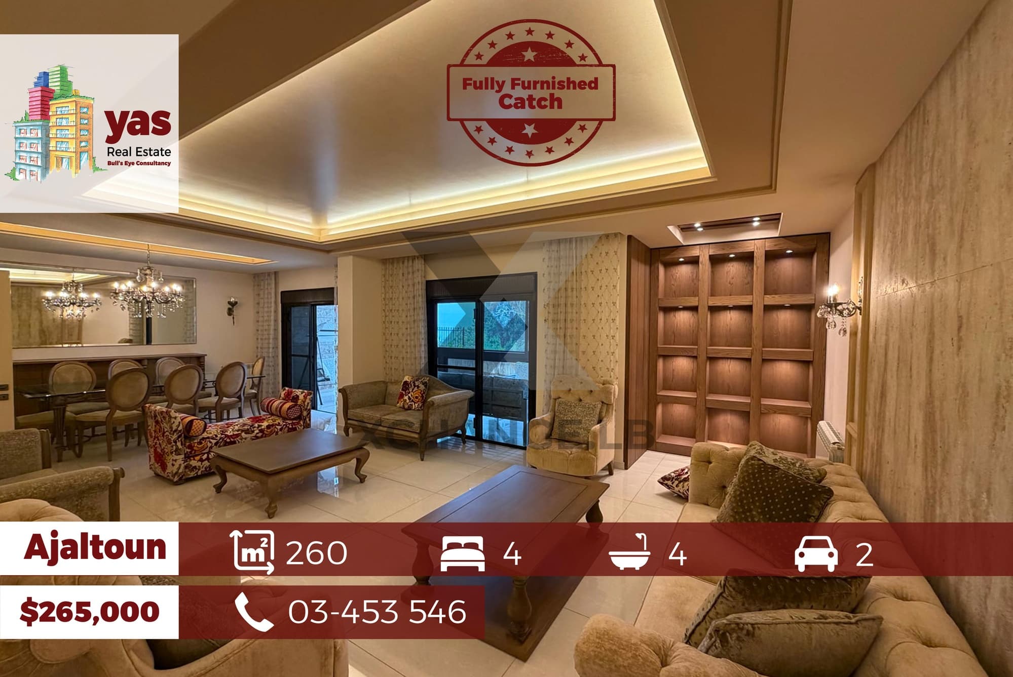 Ajaltoun 260m2 | Fully Furnished | Redesigned | View | Solar Power |