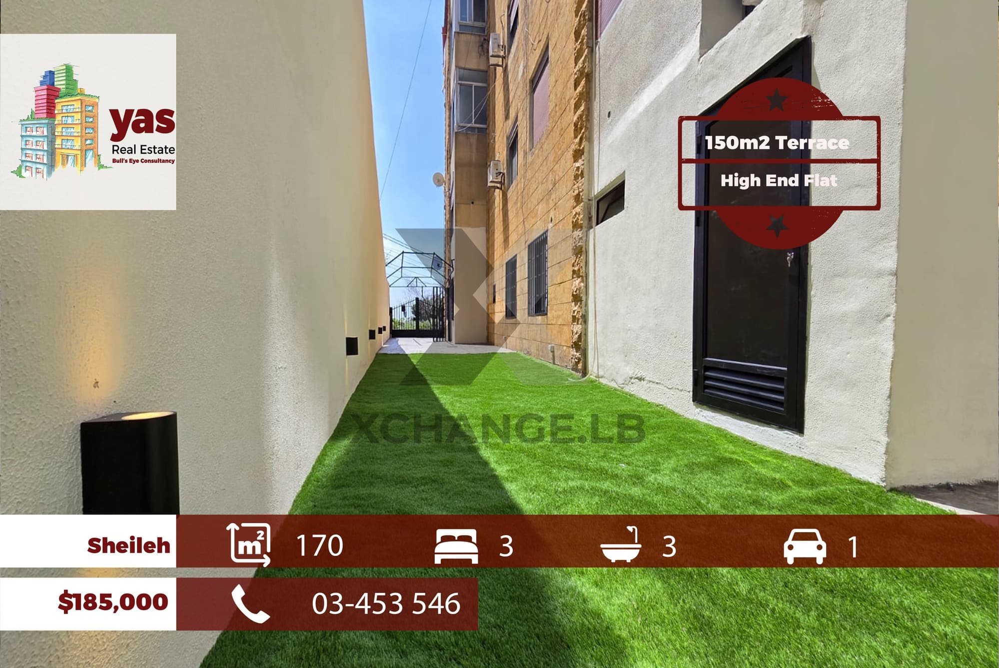 Sheileh 170m2 | 150m2 Terrace | High End | Calm Area | Catch | TO
